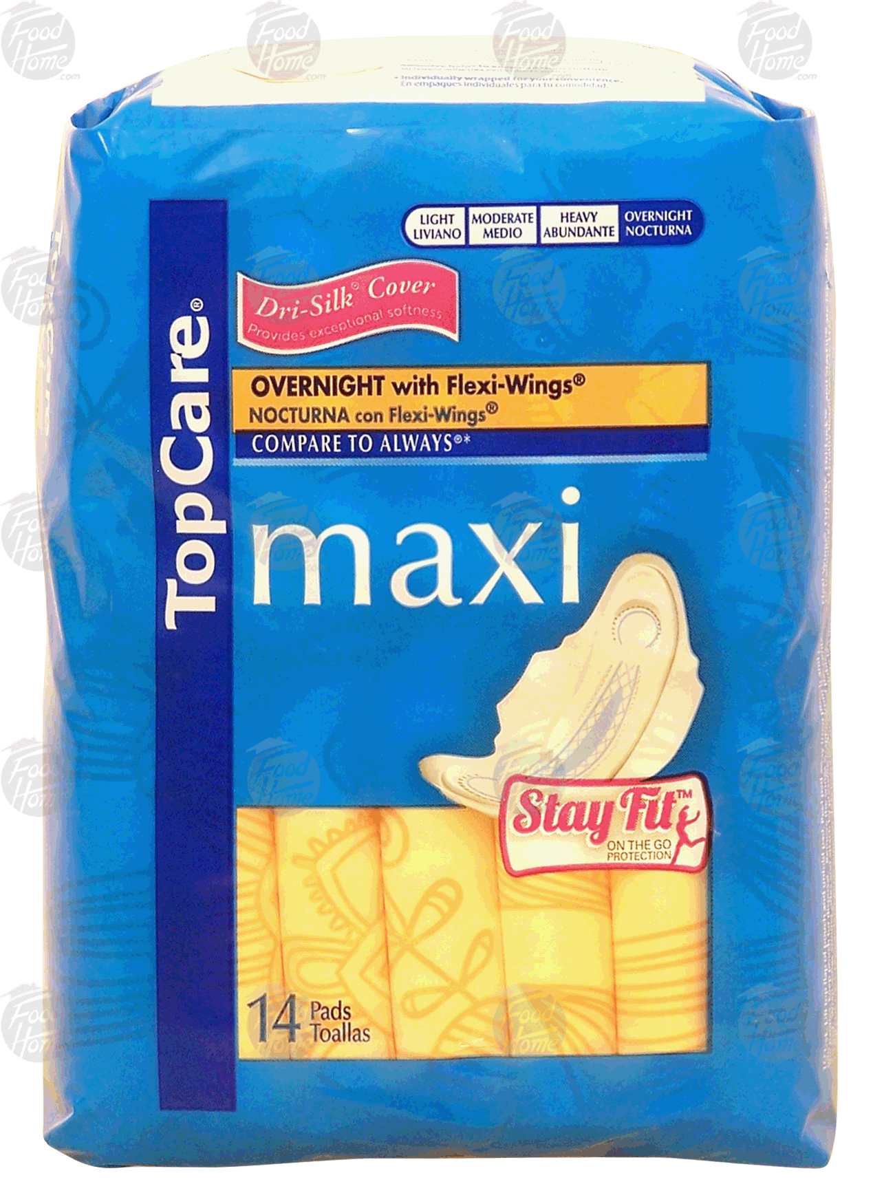 Top Care maxi pads, overnight with flexi-wings Full-Size Picture